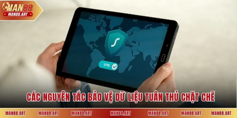 Các nguyên tắc bảo vệ dữ liệu tuân thủ chặt chẽ